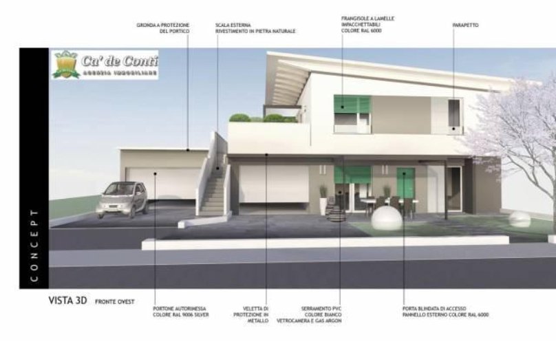 Nuova villa tutta su unico piano con solarium di 70 mq Bolgare