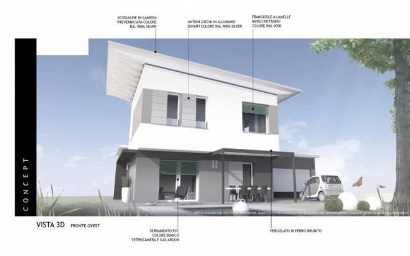 Certificata PASSIVHAUS, Villa Singola nuova pronta consegna Grumello del Monte