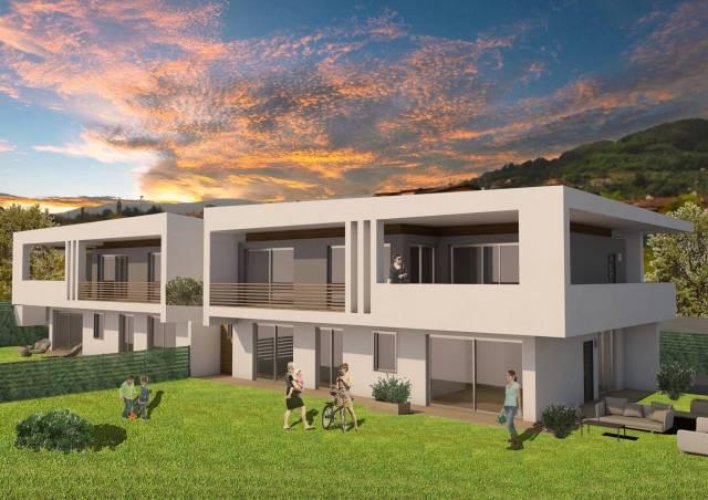 Nuova Villa bifamiliare classe A pedecollinare Castelli Calepio