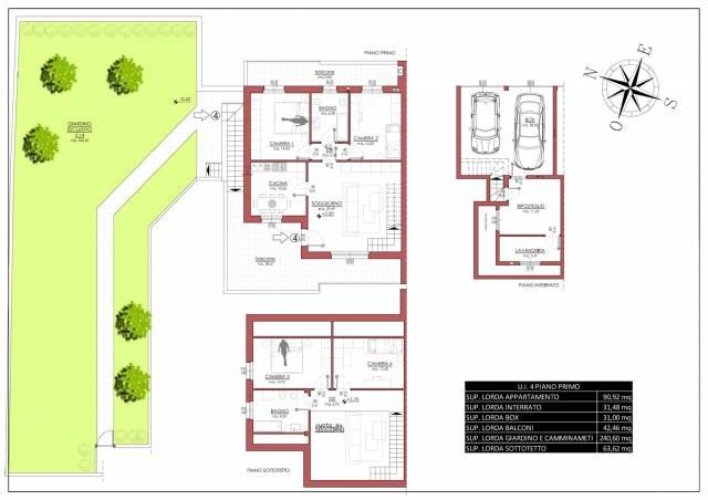 192 mq ampia soluzione Dupplex di testa classe A Berzo San Fermo