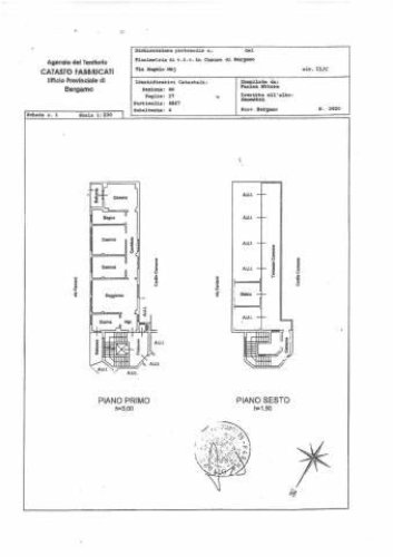Bergamo , centrale , quadrilocale solo Euro 135.000