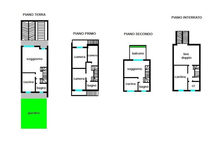 VILLA A SCHIERA Pessano con Bornago