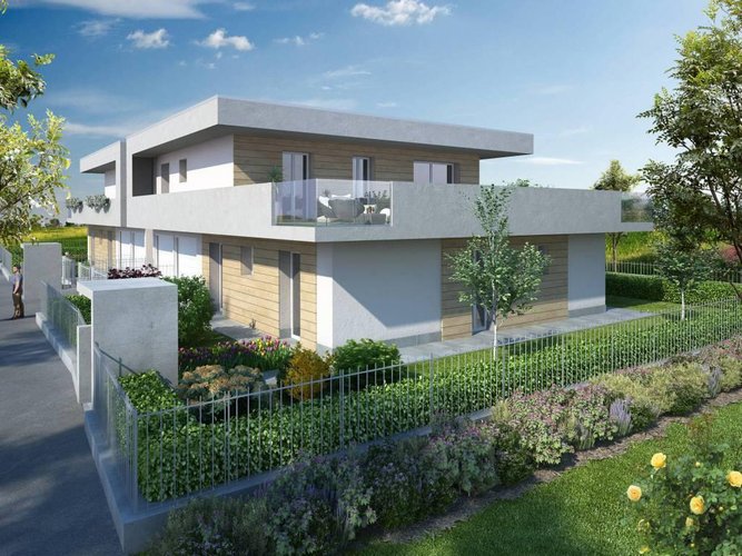 NUOVO QUADRILOCALE PIANO TERRA CON GIARDINO Scanzorosciate