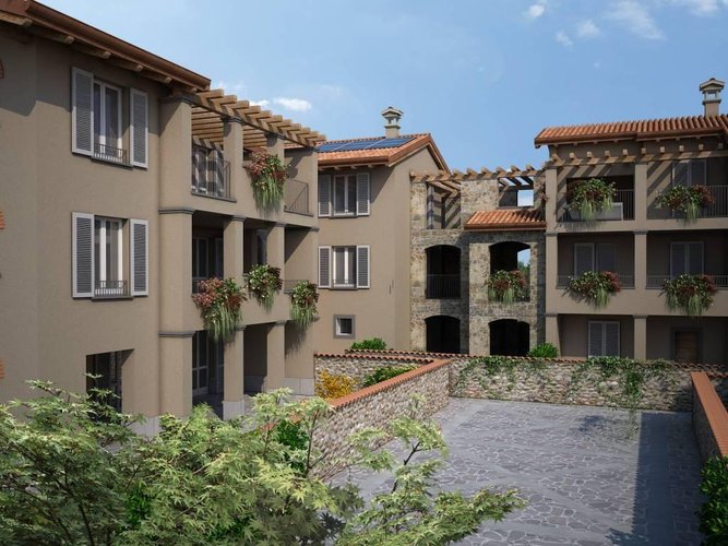 trilocale con giardino in zona esclusiva Vaprio d'Adda