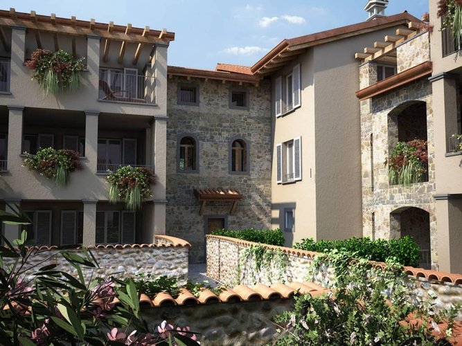 trilocale con giardino in zona esclusiva Vaprio d'Adda