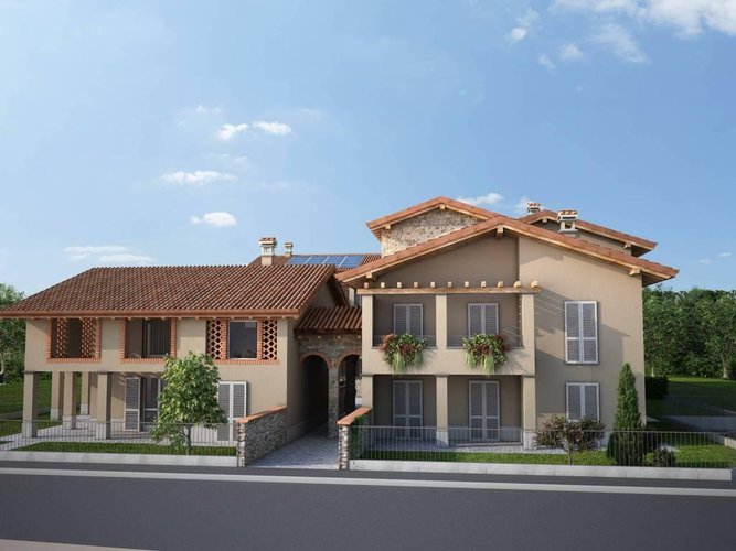 trilocale con giardino in zona esclusiva Vaprio d'Adda