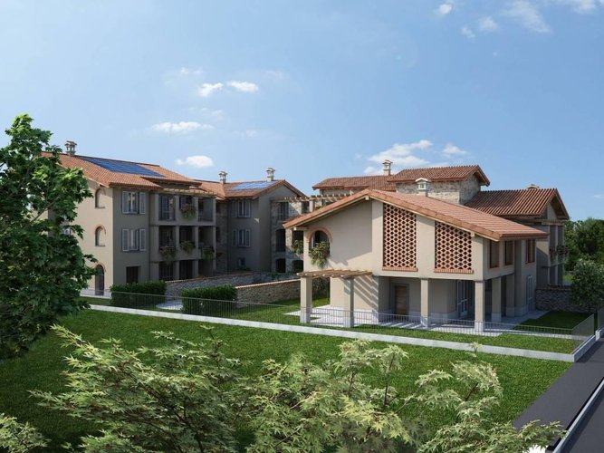 trilocale con giardino in zona esclusiva Vaprio d'Adda