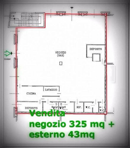 IMMOBILE COMMERCIALE ampio open space Trezzo sull'Adda