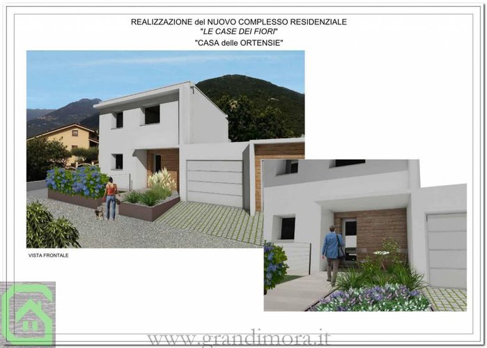 Nuova villetta singola classe A giardino+ box +posto auto Pian camuno