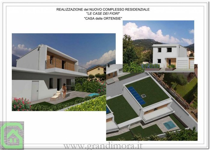 Nuova villetta singola classe A giardino+ box +posto auto Pian camuno