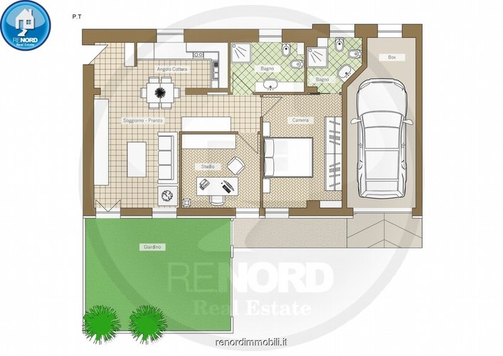 Trilocale Travaco' siccomario