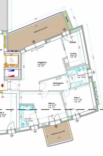 City In B3F Trilocale 3 piano 132,77mq Bergamo