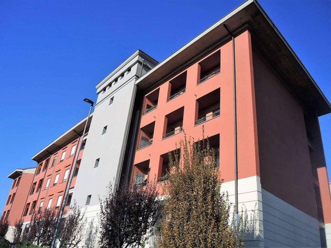 Quadrilocale con giardino due box Villaggio Sposi Bergamo