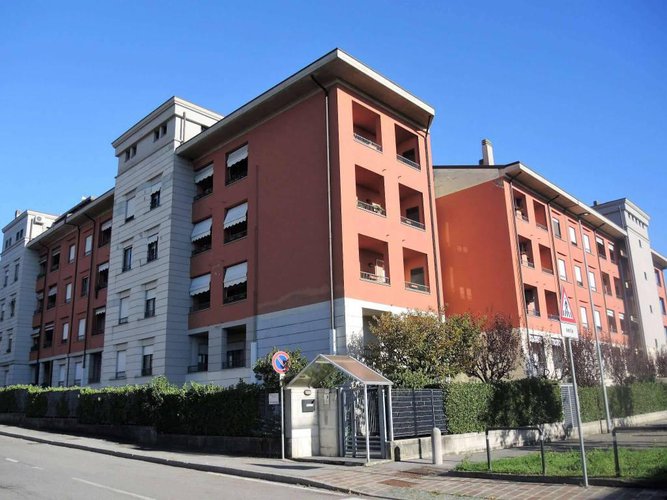 Quadrilocale con giardino due box Villaggio Sposi Bergamo