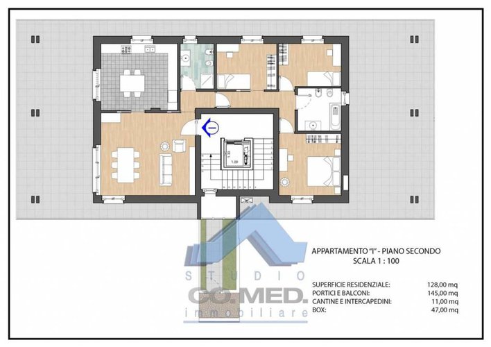Residenziale - Attico 4 locali € 440.000 T4520 Grassobbio