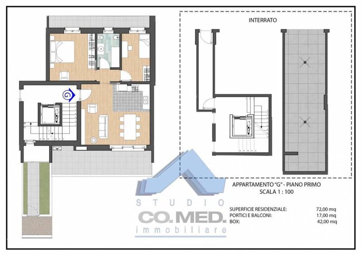 Residenziale - appartamento 3 locali € 205.000 T3910 Grassobbio