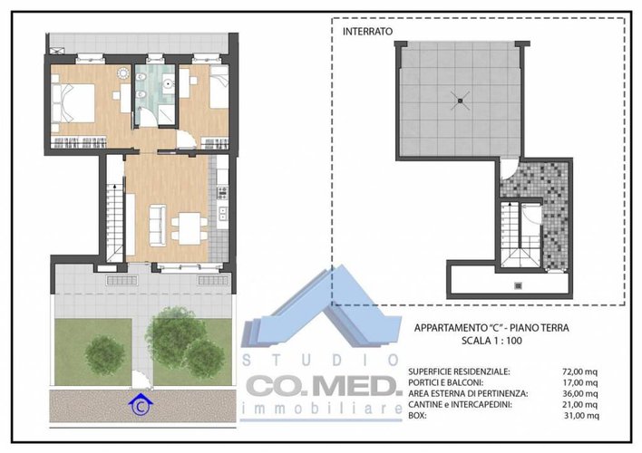 Residenziale - appartamento 3 locali € 217.000 T3909 Grassobbio