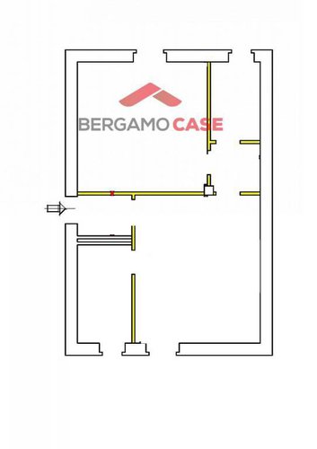Trilocale ultimo piano via suardi Bergamo