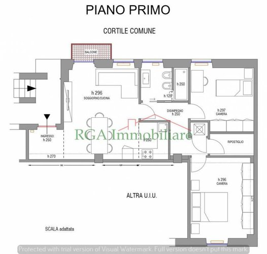 Zona Borgo S. Caterina Trilocale 95mq ristrutturato Bergamo