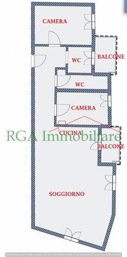 Centralissimo Trilocale 120 mq con posto auto Bergamo