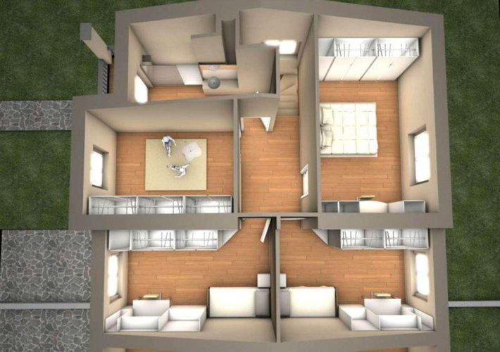 Nuova villa bifamiliare in classe energetica A a Calvenzano in zona residenziale. Calvenzano