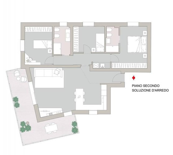QUADRILOCALE IN CLASSE A4 Lallio