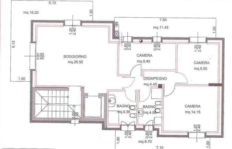 Trifamigliare in nuovissimo contesto residenziale Albino
