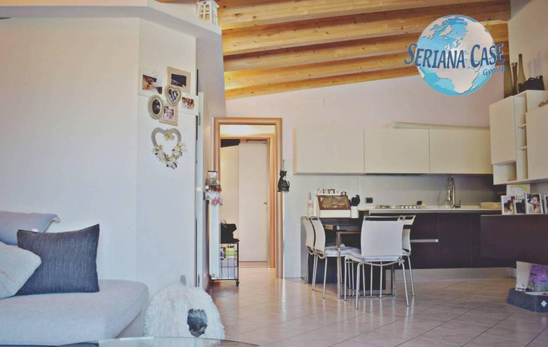 Trilocale in ottimo stato; tutto travi a vista! Albino