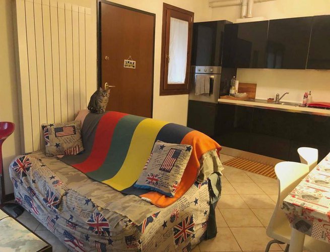 Bilocale con giardino privato e box Cene