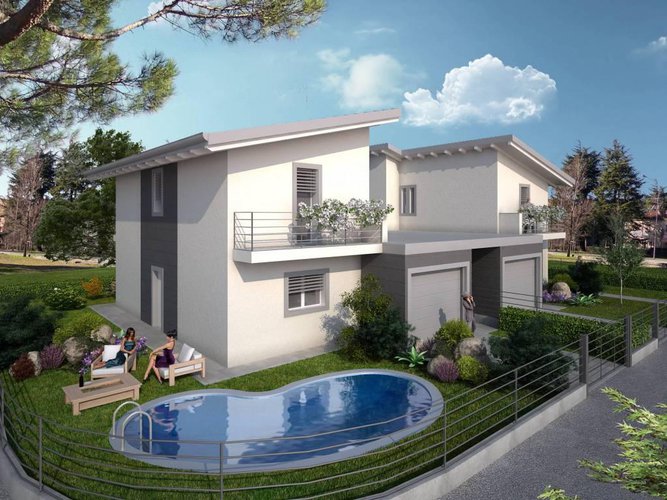 VILLA BIFAMILIARE COME SINGOLA Roccafranca