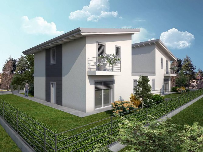 VILLA BIFAMILIARE COME SINGOLA Roccafranca