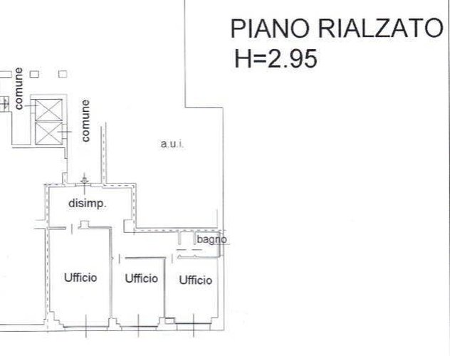 Ufficio 90mq zona via paleocapa Bergamo
