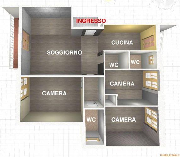 Quadrilocale di 140 mq zona parco Locatelli Bergamo
