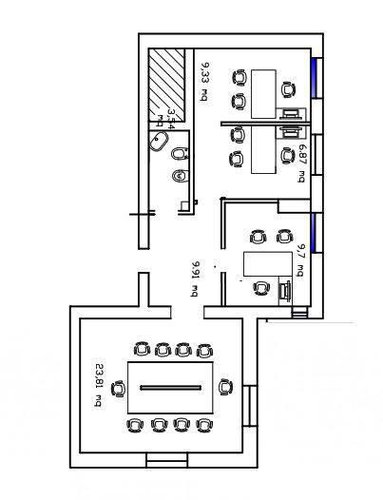 Via Zambianchi ufficio in condivisione. Bergamo