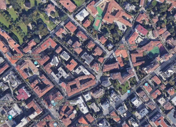 Via Zambianchi ufficio in condivisione. Bergamo