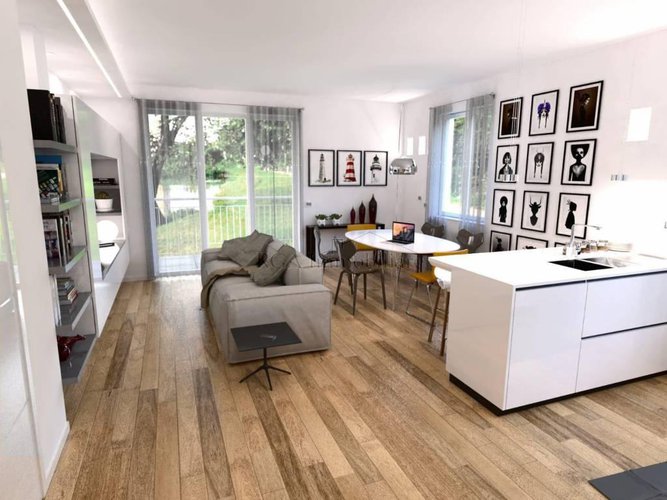 Ponteranica Zona Valbona, trilocale 90 mq ristrutturato Ponteranica