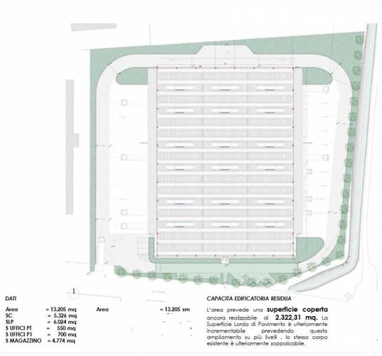 Capannone con baie di carico e uffici di rappresentanza Dalmine