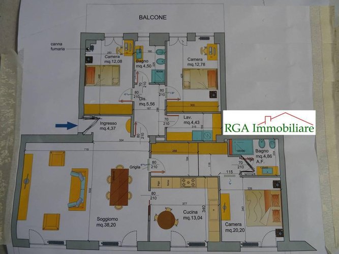 Quadrilocale 140mq completamente ristrutturato Bergamo