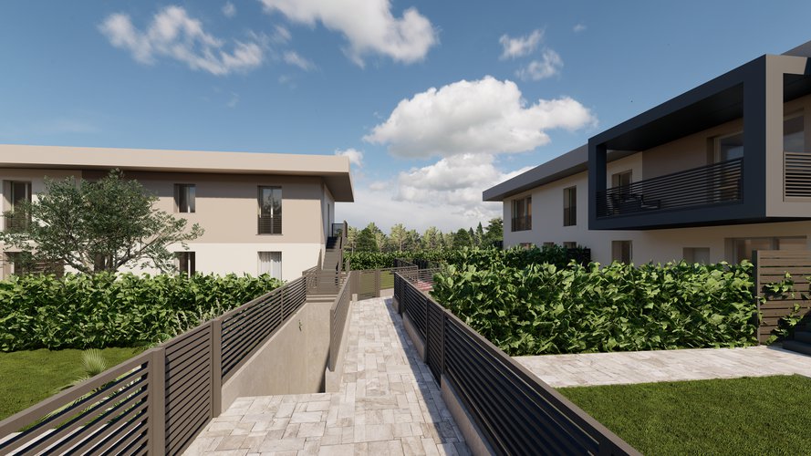 Quadrilocale con giardino, doppi servizi e box doppio Capriate San Gervasio