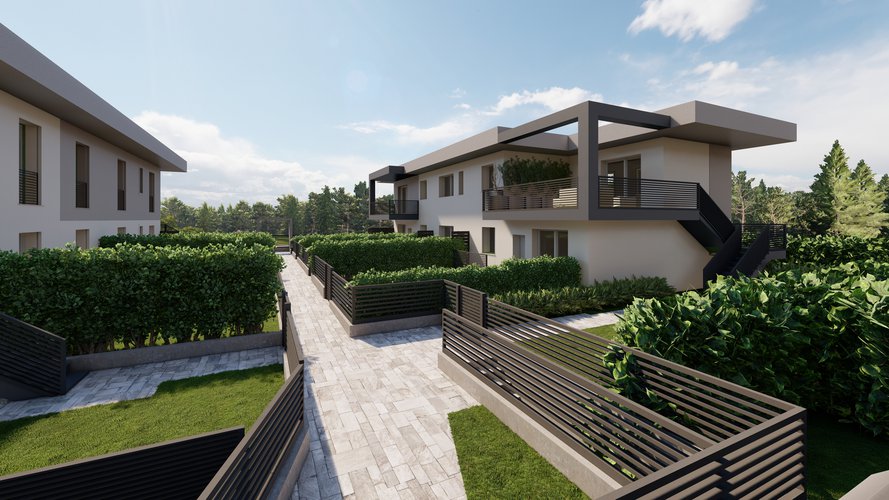 Quadrilocale con giardino, doppi servizi e box doppio Capriate San Gervasio