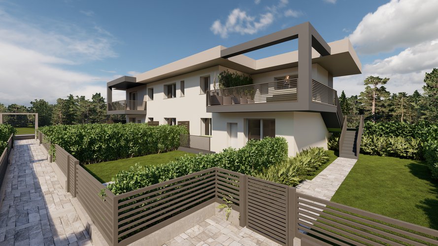 Quadrilocale con giardino, doppi servizi e box doppio Capriate San Gervasio