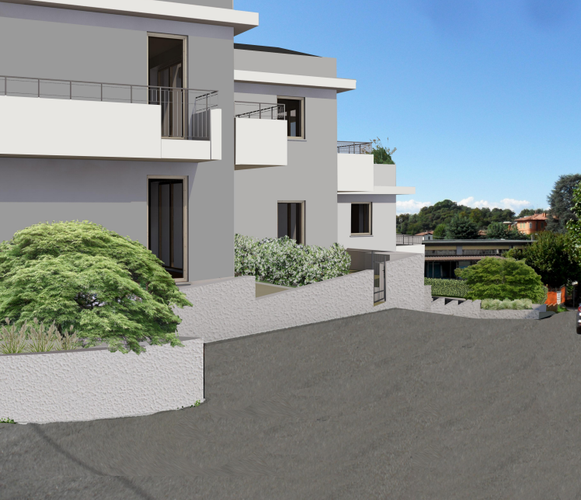 Titolo Nuovo trilocale con giardino Appiano Gentile