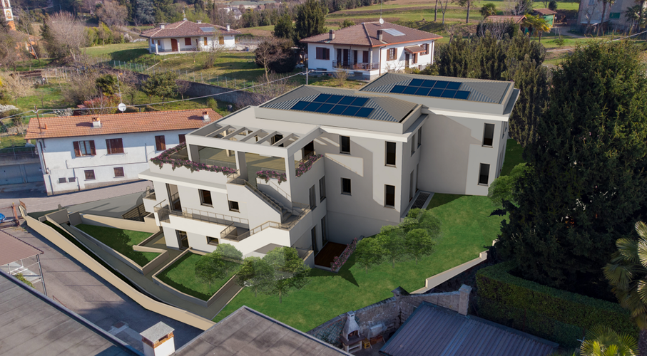 Titolo Nuovo trilocale con giardino Appiano Gentile