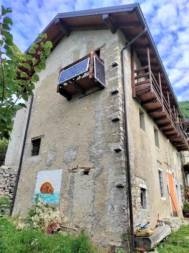 Brumano deliziosa porzione di casa abitabile + rustico + terreno agricolo Brumano