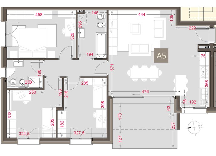 Quadrilocale al Primo Piano a Beregazzo con Figliaro Beregazzo con Figliaro