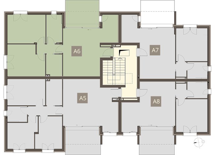 Trilocale al primo piano in Beregazzo con Figliaro Beregazzo con Figliaro