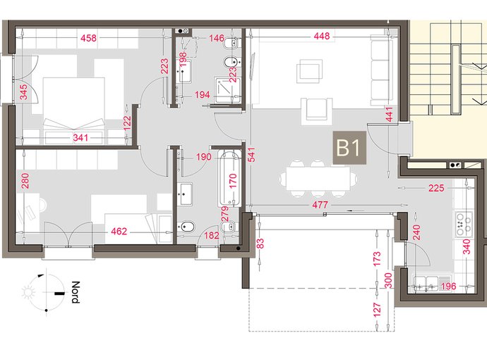 Trilocale a Piano terra Terra in Rovellasca Rovellasca