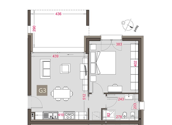 Bilocale a Piano Terra in Alserio Alserio