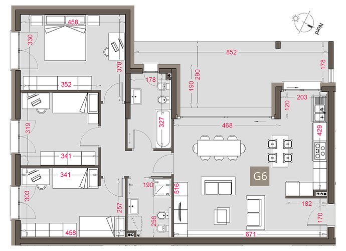 Quadrilocale Primo Piano in Alserio Alserio