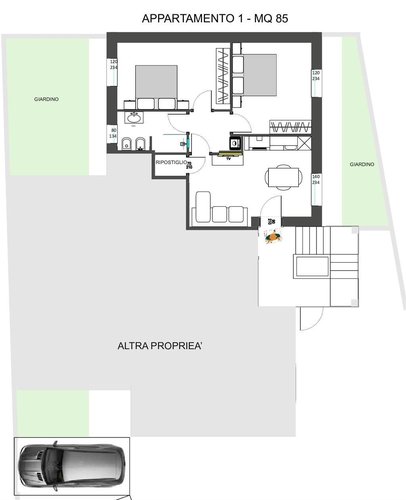 Appartamento 3 locali - Rif. 235 Como